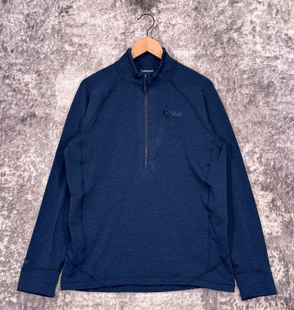 Rab Nexus Pull On Sweater Large Mens 1/4 Zip Long Sleeve Pullover Hiking